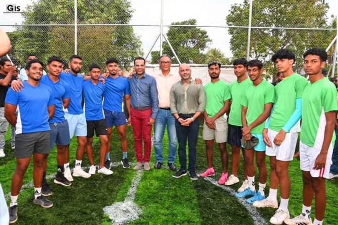 Mauritius: Mini soccer pitch inaugurated in Trois Boutiques, Image: Facebook