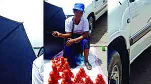 Street vendor Irene Nhambire