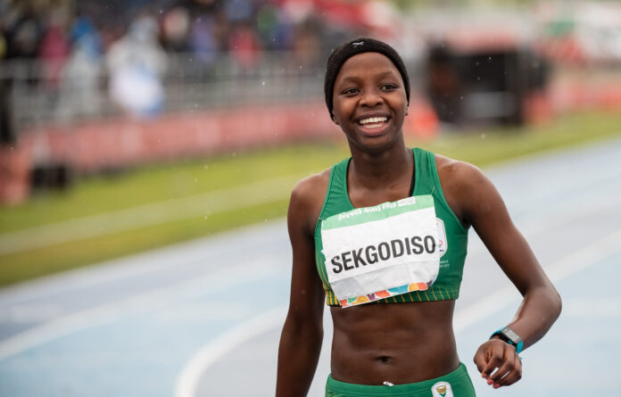 Prudence Sekodiso, South African Athlete of 800m track race