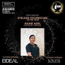 Beautician Akam Adel noinated for Eyelash Technician Professional Beauty GCC Award 