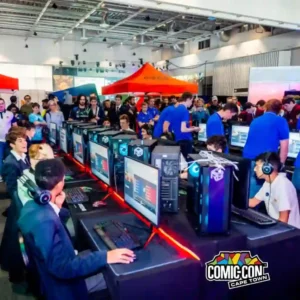 Photograph of gaming zone at Comic Con Cape Town