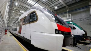 Electric Trains received by Tanzania Railway Corporation from Hyundai Rotem, South Korea 