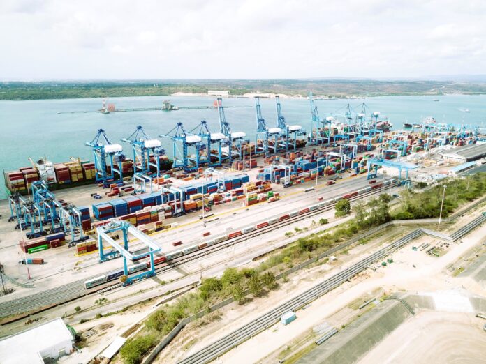 Photograph of Port of Mombasa, which will receive cargo vessels in April