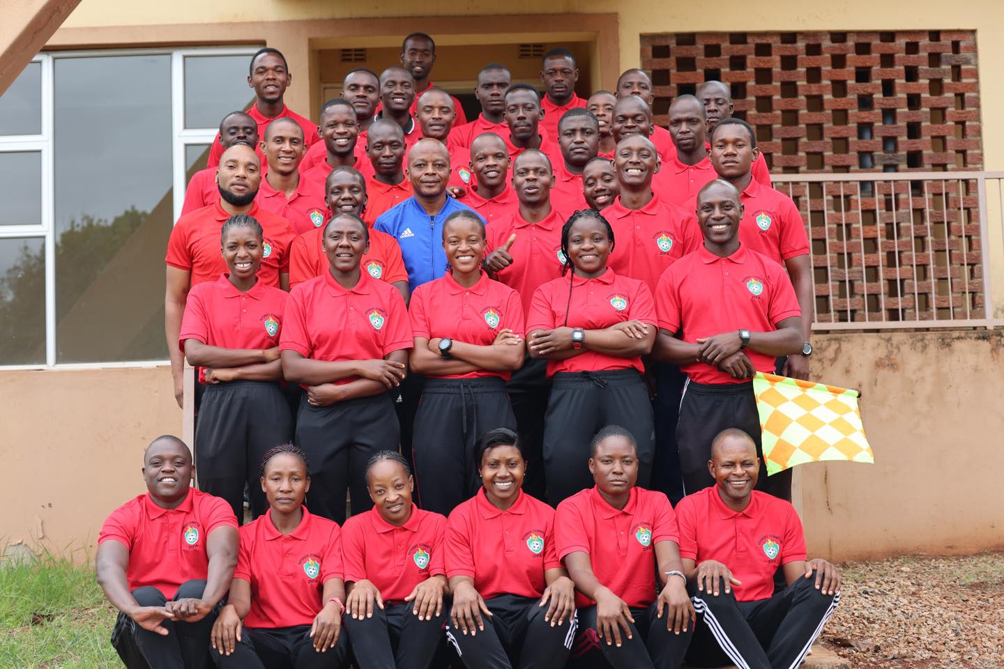 Photograph of the Members associated with ZIFA that continues to conduct FIFA Referee Courses