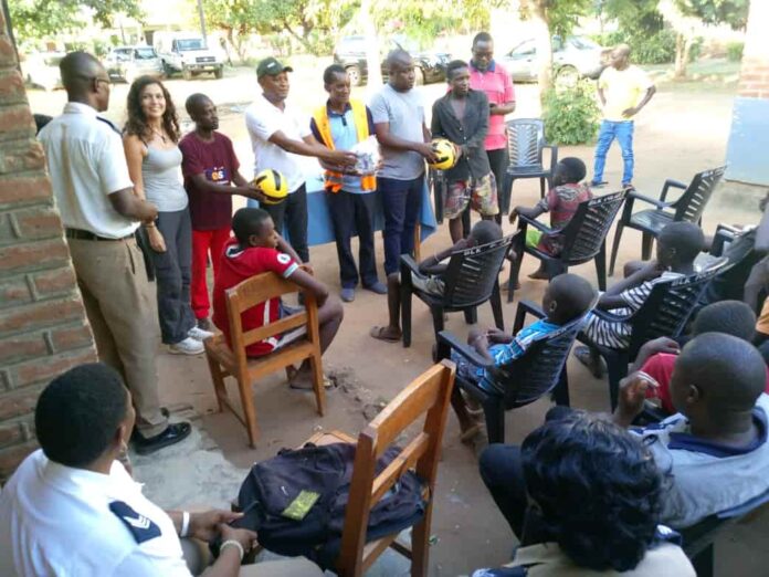 Balaka Police Station hosts street connected children, forms football teams, Image: facebook