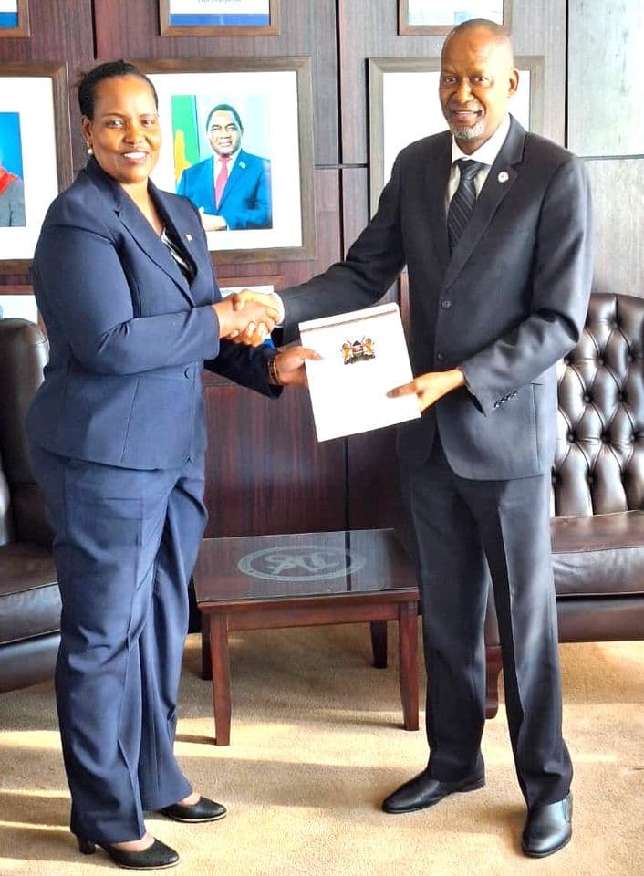 Sabdiyo Dido Bashuna presents credentials to SADS executive, Image: facebook