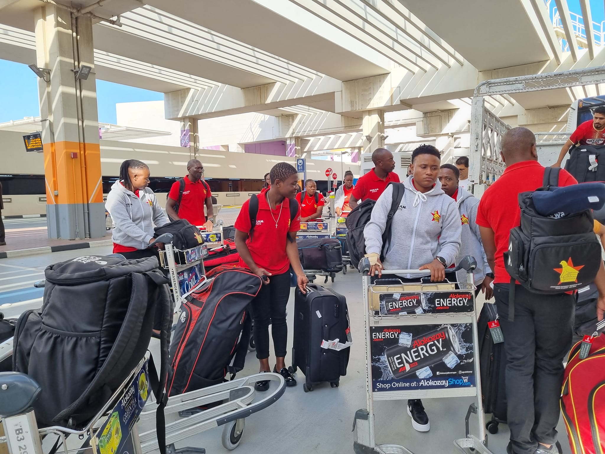 Zimbabwe Women's Cricket Team arrives safely at UAE