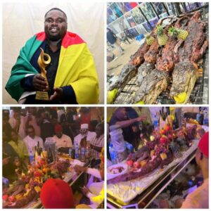 Bright Grillzz cooked largest crocodile at an event in Nigeria