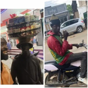 Designer Sawali Noir with Cigarette Hawker Jean Claude
