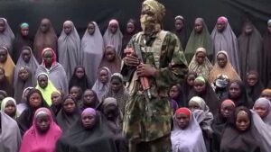 Boko Haram Insurgents with abducted girls