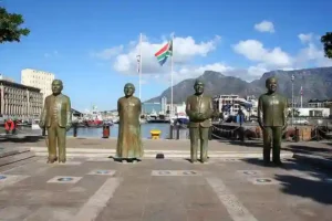 Statue of Noble Prize Winners at Noble Square