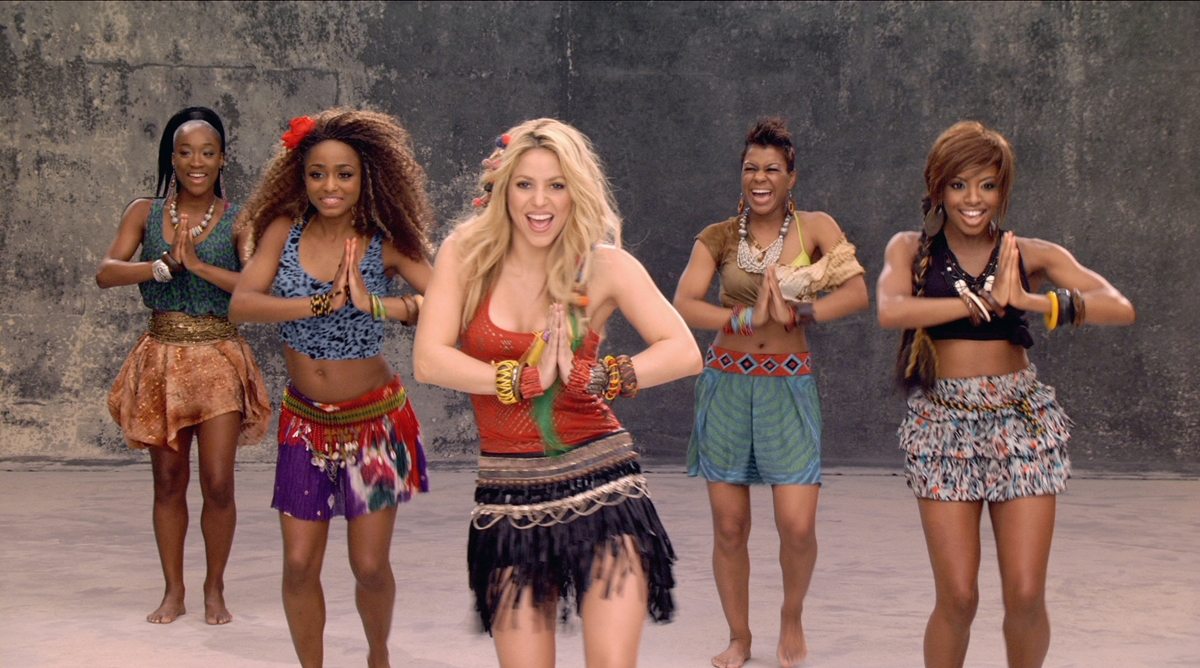 Clip from song Waka Waka performed by Shakira