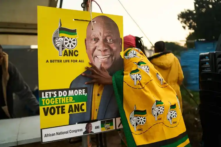 African National Congress leading 2024 South African Election Results