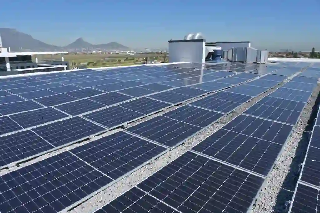 solar panels installed for 'Cash for Power' programme in Cape Town