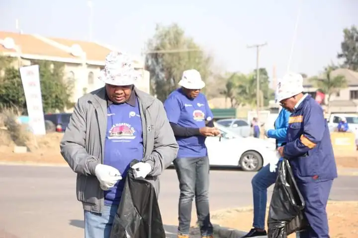 Cleanup exercise undertaken in Phakalane, Image: Facebook