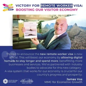 statement by Alderman James Vos on Remote Work Visa