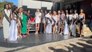 Photograph from Sashing ceremony of Miss Universe Zimbabwe 2024
