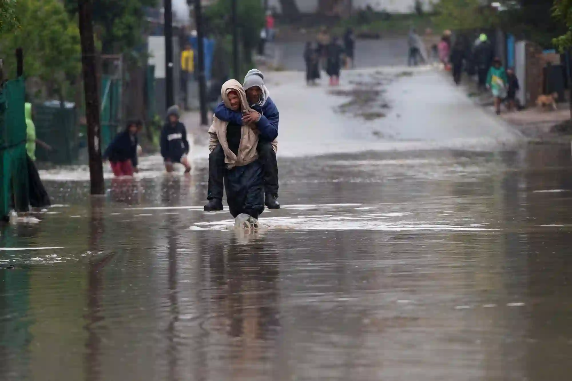 Photograph representing flood in Cape Town