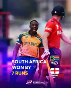 ICC T20 World Cup Match of 2024, South Africa v/s England