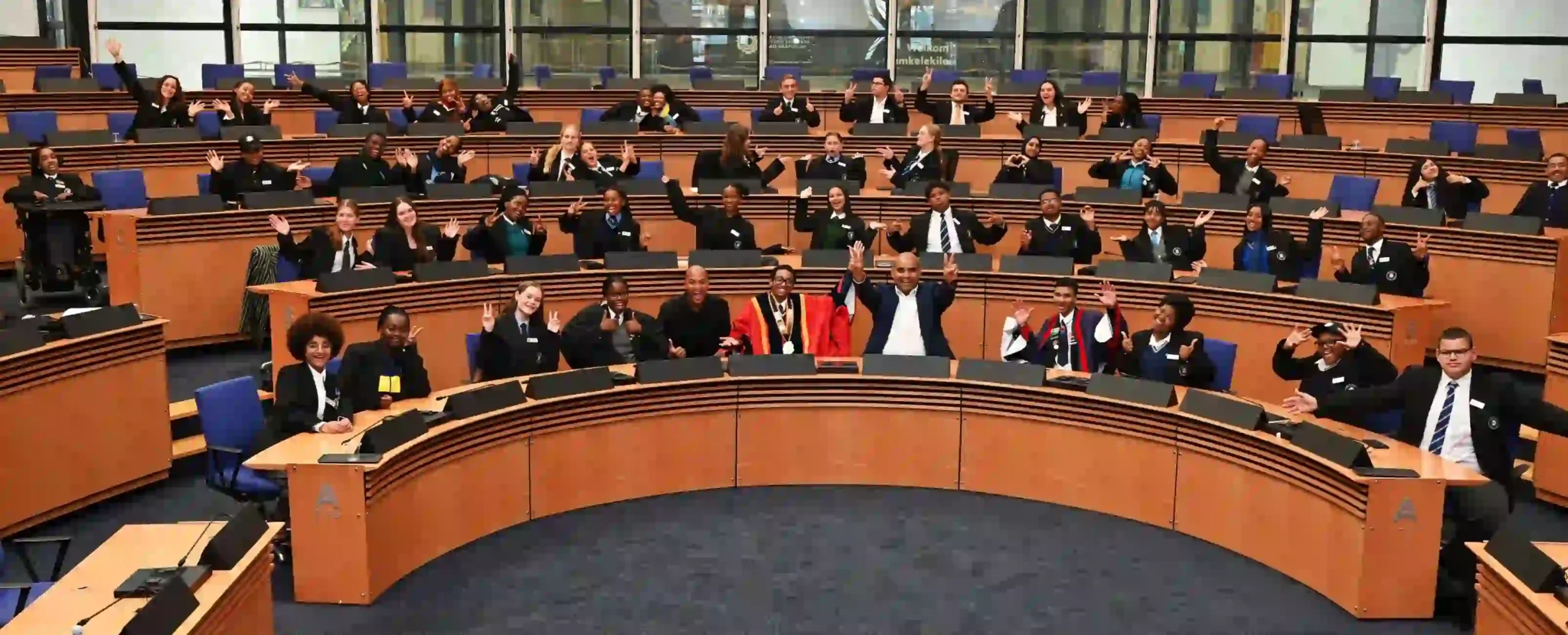 Photograph of the session including Junior City Council (JCC)