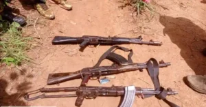Arms recovered by the Nigerian Army  