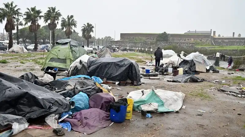 Photograph of unlawful occupation sites