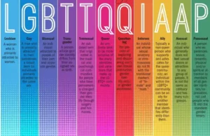 Chart that classify LGBTQIA+ community