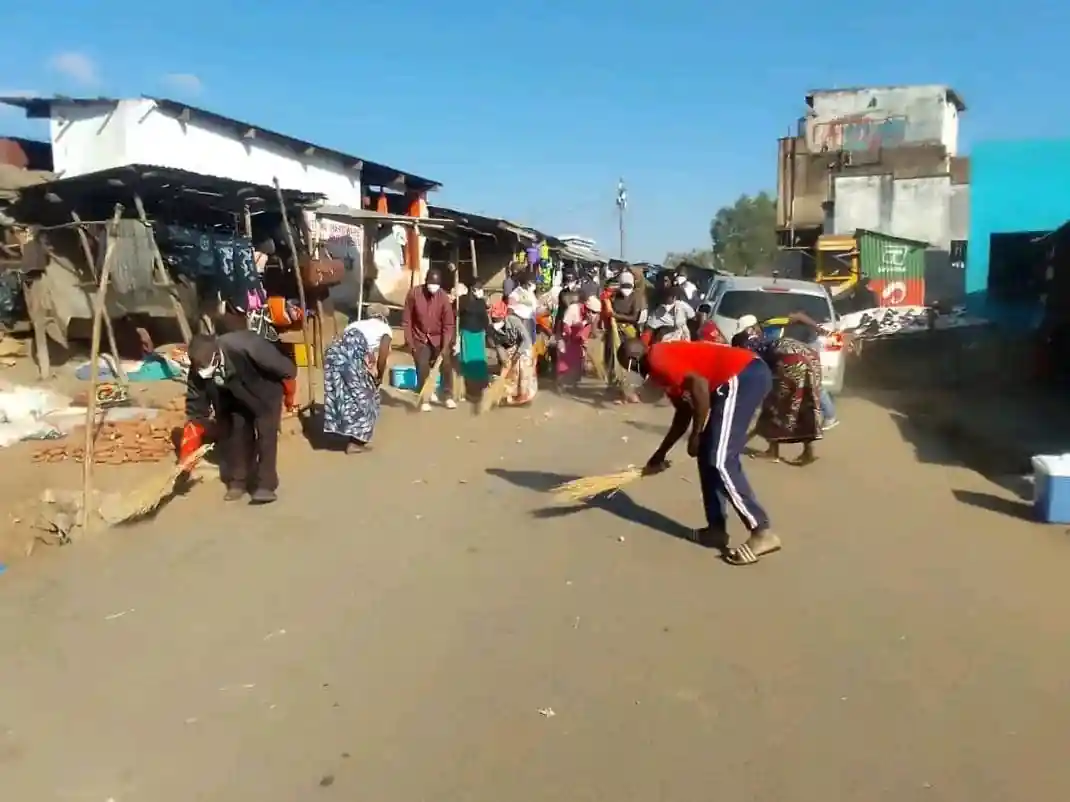 Blantyre City Council conducts cleanup campaign in markets, Image: facebook