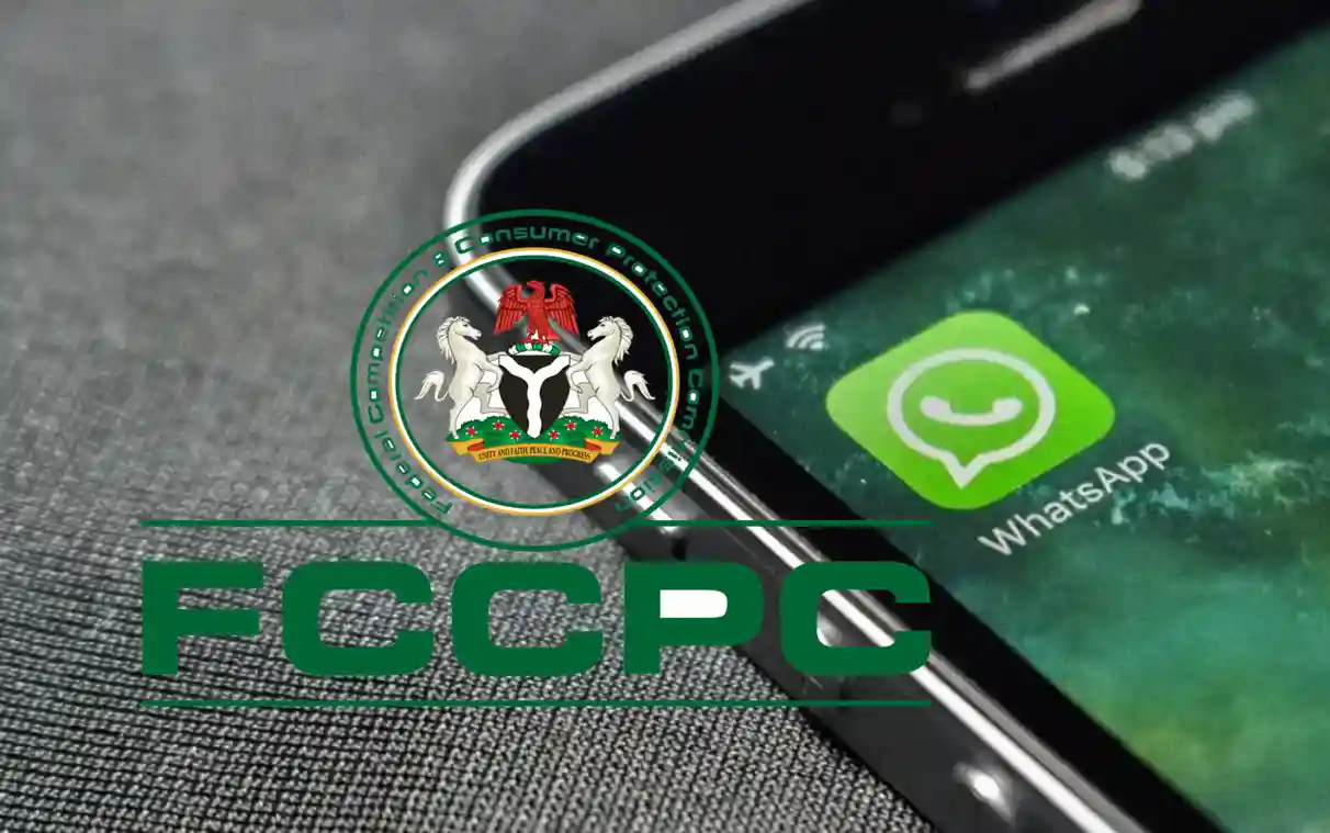 Representative image of FCCPC and WhatsApp