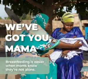 Photograph by World Health Organisation for World Breastfeeding Week