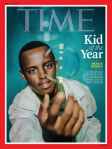 Cover page of TIME Magazine, considering Heman Bekele as Kid of the Year 2024