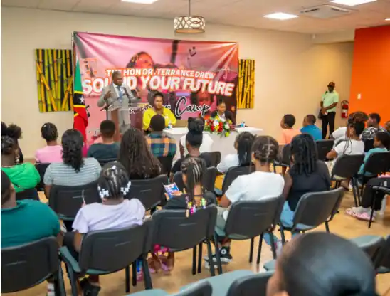 PM Terrance Drew launches Music Summer camp for youth, Image: facebook