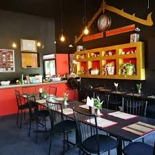 Photograph of the interior Khao Hom Halal in Cape Town