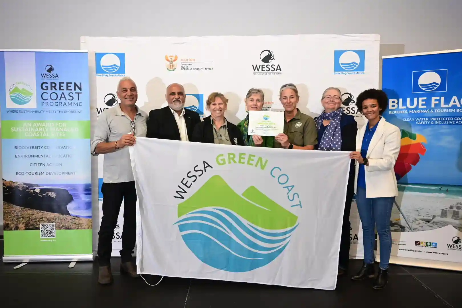 City of Cape Town officials at Blaauwberg Nature Reserve while receiving South Africa's Green Coast Status