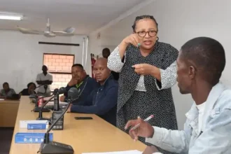 Premier Maqueen Lsoha Mathae addresses Crime Prevention Groups, Image: Facebook