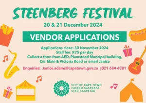 Poster of Steenberg Festival, Vendor Applications 