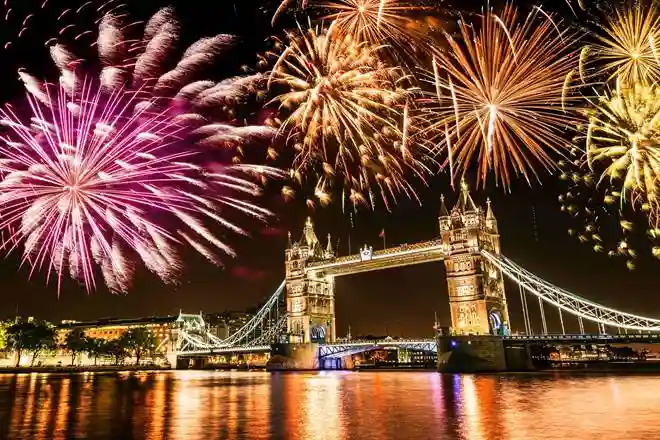 Representative image of fireworks observed at Guy Fawkes festival in Cape Town