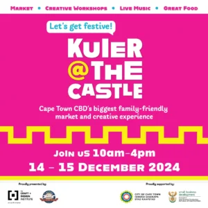 Poster of December festive edition of Kuier@The Castle market 