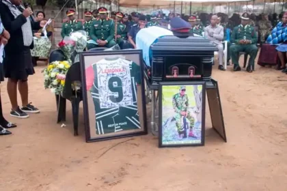 Lance Corporal Bakwena Modimoeng was laid to rest, Image: Botswana Police Service