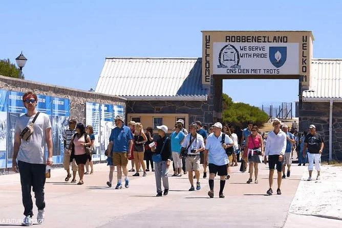 Tourists at Robben Island Museum, Cape Town