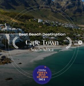 Cape Town recognised as the Best Beach Destination by Travel + Leisure