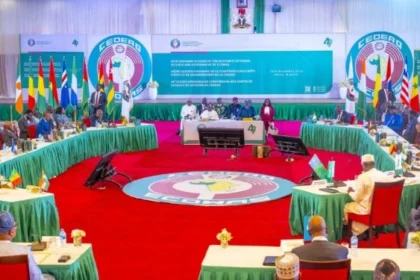 Photograph from the official meeting held by ECOWAS