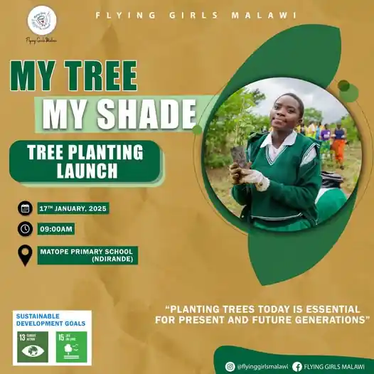 Flying Girls Malawi to organize tree planting campaign, Image: facebook