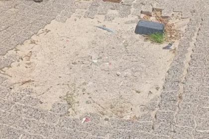 Photograph of road curbs reinstatement in Cape Town