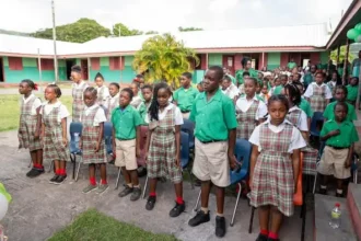 PM Terrance Drew celebrates Deane-Glasford Primary School 25th anniversary, Image: Facebook