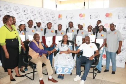 The Forum for African Women Educationalists of Zambia (FAWEZA) donated two hundred laptops to students participating in mastercard contest