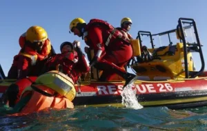 National Sea Rescue Institute Team in Cape Town