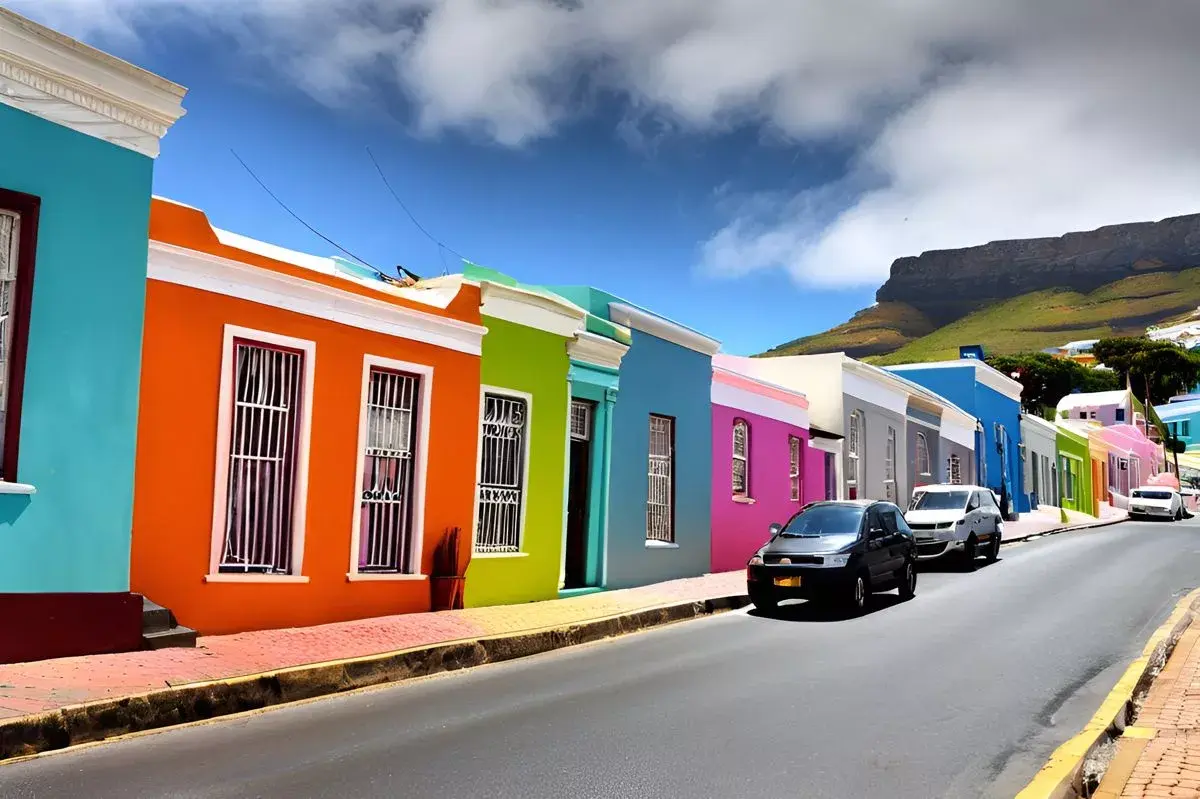 Bo-Kaap region in Cape Town