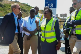 High Commissioner of UK to Kenya with Port of Mombasa team during funds boost team