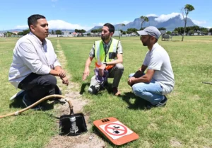 Applied treated effluent irrigation system by City of Cape Town 